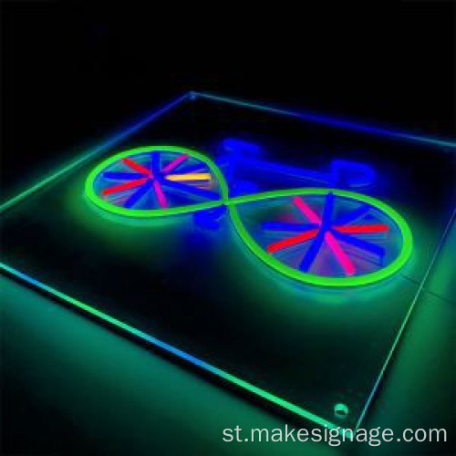 Tharollo ea Lithane tsa 3D neon Neon mabone